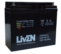 Batería 12 V 18 Amperios Liven Battery LVL18-12
